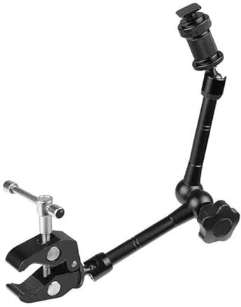 Pixapro 11 Adjustable Magic Arm Kit with Hot Shoe Mount Photography Lighting Video Studio Camera Light Photoshoot Lighting Portable Filming Lights Professional (Magic Arm Kit)