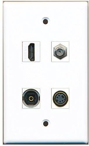 RiteAV - 1 porta HDMI 1 porta cavo coassiale TV-tipo F 1 porta S-Video 1 porta Toslink