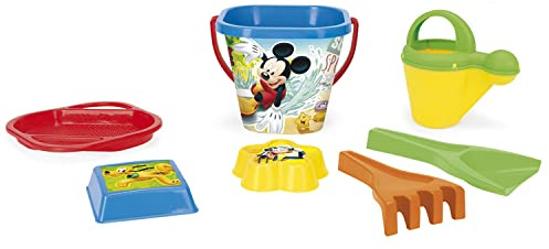 Eimergarnitur Disney Winnie Pooh mit Eimer, Sieb, Sandmühle, Schaufel, Rechen und 2 Sandformen, 7 teilig