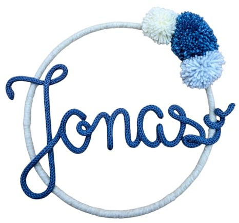 Personalisierter Namensring Türschild Kinderzimmer Traumfänger handmade