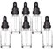 YIZHAO Pipettenflasche 30ml Klar, Apothekerflasche mit Pipette Glas, für Ätherisches Öl, Aromatherapie, Massage, Düfte, Labor, Kosmetik, Reisen – 6 Pcs
