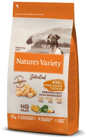 Nature's Variety Selected Complete Dry Food for Mini Dogs with Free Range Chicken - 1.5 Kg