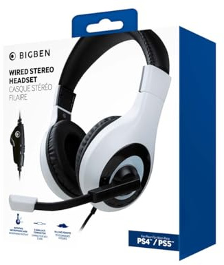 Nacon - Auriculares Gaming Estéreo con cable para PS5 y PS4 - Blanco (PS5)