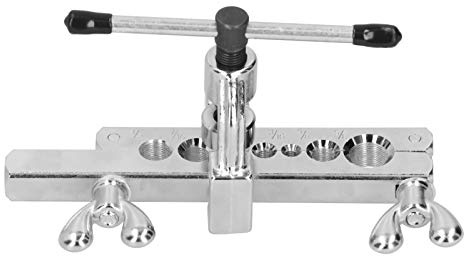 Herramienta de Abocardado CT-195, Juego con 7 Troqueles 3/16”-5/8”, Kit de Escariado para Tubos de Cobre, Aluminio, Latón y Acero Dulce, Herramienta Multifunción para Suministros Industriales