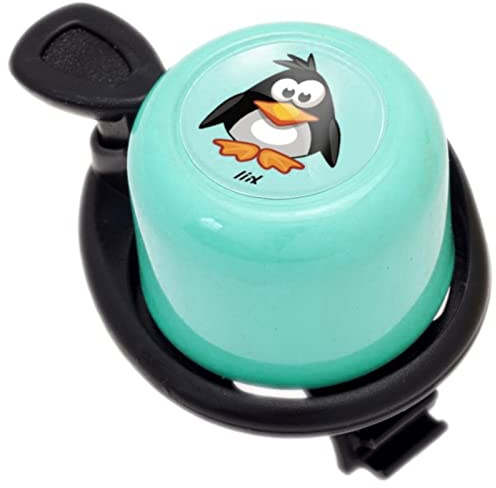 Liix Scooter Bell neu 2021 Pinguin Zoo Tier Fahrradklingel für Kinder und Erwachsene Design und mit Flexibler Gummizug Montage