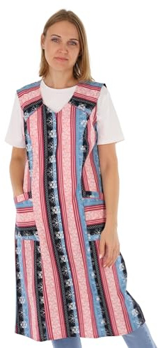 Reißverschluss Kittel RV Hauskleid Baumwolle Schürze Kochschürze
