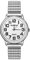JewelryWe Montre à Bracelet Extensible Homme Grands Chiffres - Montre à Bracelet Elastique Quartz Simple et Élégante Ultra-Clair et Facile à Lire pour Les Personnes Agée et Les Malvoyants