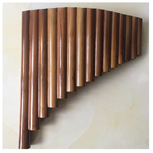 TSTS Panflöte Instrument Handgemachte Rechte Hand 15 Rohre Bambus Panflinte Schlüssel Von G Holzwind-Instrumenten