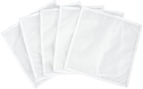 SDYGDB 8x8 25 Micron Pressing Screen for Herbal Bubble Hash Bag Essence Ice Extractor Kit Hydroponics Extraction Fast Drying Process 5 Pieces White