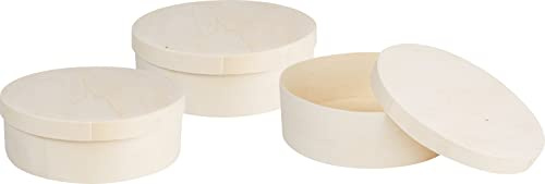 VBS Spanschachtel Rund, Ø 15 cm, 3 Stück