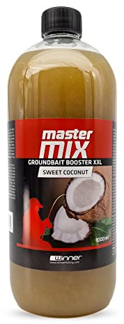 Tandem Baits Master Mix Groundbait Booster XXL Sweet Coconut karp lockande bete karp fiske bete för stor fisk fiske karp tillbehör professionell & hobbyfiske fiske fiskefoder 1000 ml