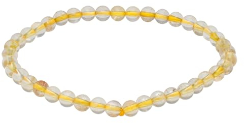 Lebensquelle Plus Mini Kugelarmband | 4mm | Hochwertiges Edelsteinarmband (Citrin)