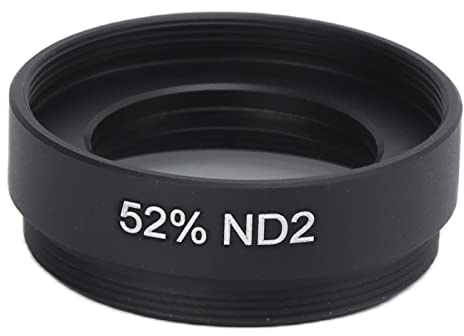 Teleskop Mondfilter, Hochauflösender Acryl ND Filter 1,25 Zoll für Astronomisches Teleskop Okular, Dichtungsring aus Aluminiumlegierung, Breite Kompatibilität (52% ND2)