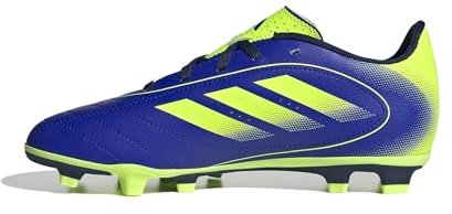adidas Unisex-Child Goletto Ix Firm Ground/Multi Ground, Lucid Blue/Lucid Lemon/Dark Blue, 13 Little Kid