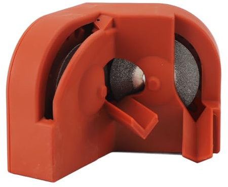 WEISHENG Portable Drill Bit Sharpener, Multipurpose Orange Sharpener for High-Speed Steel, Carbide, and Cobalt Drill Bits, Ideal for Metal and All Types of Drill Bits
