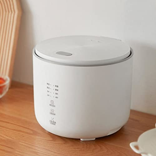 QWAXTRIW 1-2 Personnes ménage 2L Petit cuiseur à Riz Multifonction Cuiseur à Riz de Cuisine Automatique (Color : Wit, Size : 41cm)