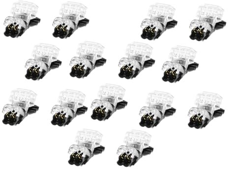 OKUMEYR 15pezzi Connettore Per Cablaggio Tipo Connettori Pin Connettori Elettrici Vie Risparmio Manodopera