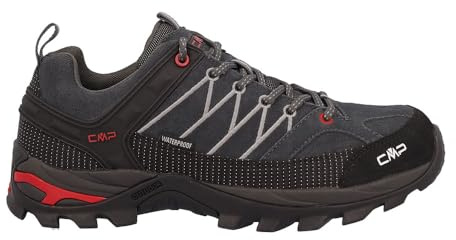 CMP Rigel Low Trekking Shoes WP, Zapatillas de Deporte Hombre, Titanio Ferrari, 45 EU