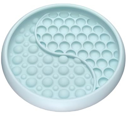 Evenco Lick Mat for Dogs, Silicone Slow Feeder Licking Mat with Non-Slip Suction Cups, Freeze-Friendly Lick Bowl for Enrichment Play, Anxiety Relief & Keeps Busy (6.0 x 1.0 Mint Green)