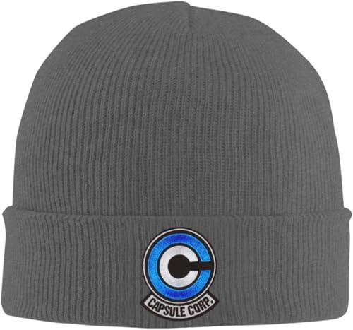 NESYUFF Casquette de Baseball Snapback Chapeau Soleil Capsule Corp Bonnet tricoté Chaud Tendance Automne Hiver Chapeaux d'extérieur pour Adultes Unisexes Cadeau Noël Hommes et Femmes
