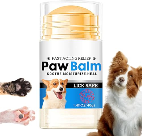 Protoence Pfotenbalsam Für Hunde,Natürlicher Balsam 40g Für Alle Rassen | Pfotenschutz Butter | Für Alle Rassen Und Welpen Ganzjährige Pflege Gegen Rissige Trockenheit Bei Schnee Salz Heißem