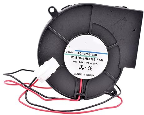 ACP9733-24B DC24V Ventilateur 9cm 97x33mm BBQ Ventilateur Grand Volume d'air Ventilateur centrifuge 4500 TR/Min Ventilateur de Refroidissement