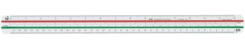 FABER-CASTELL 176531 - Reduktionsmaßstab 853 HP-A für Architektur, Skalierung 1:20:25:50:75:100:125
