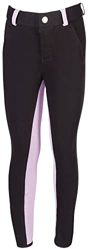 PFIFF 101249 Ridbyxor Elisa, helsits, barn, flickor, svart/lila 134