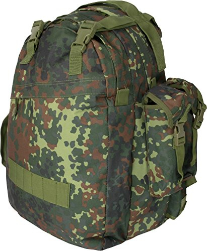 normani Rucksack Combo 40 Liter mit durchgängig gepolstertem Tragebereich Farbe Flecktarn