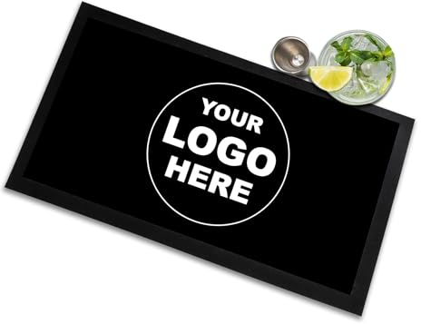 Artylicious, tappetino per bancone del bar o per la casa, personalizzabile con il proprio nome o logo