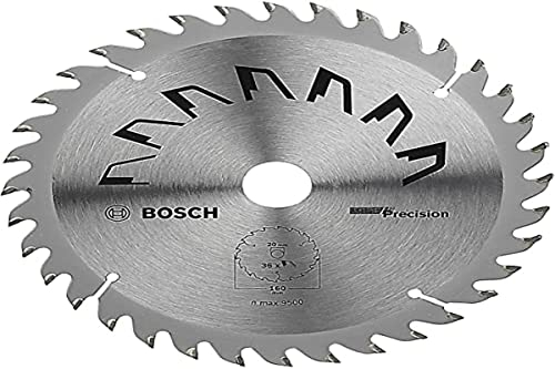 Bosch 1x Kreissägeblatt Precison (Sägeblatt für Holz, Ø 160 x 2.5/1.5 x 20/16 mm, 36 Zähne, ATB, mit 1x Reduzierring 16 mm, Zubehör Kreissäge)