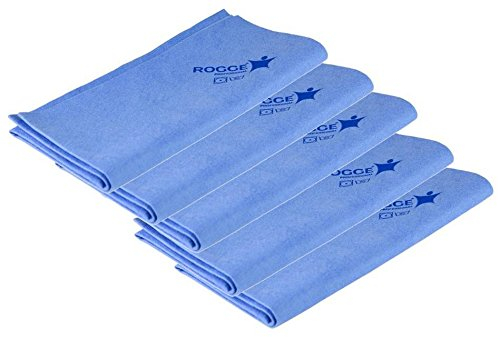5er Pack - ROGGE Professional Microfasertuch ca.38x40 cm, Fuer TV/LCD/TFT/LED+Plasma. Displaytuch - Zubehör für: alle glatten und sensiblen Oberflächen.