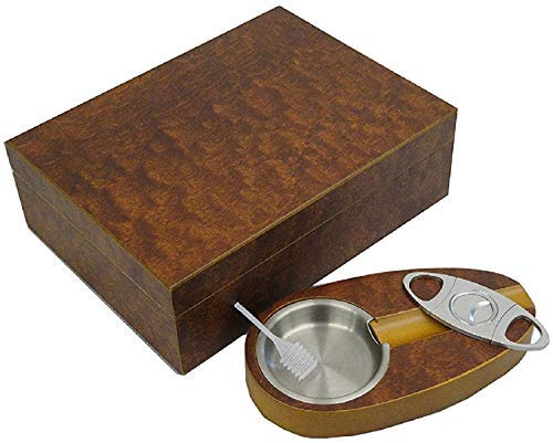 Angelo Humidor Set Dunkelbaun