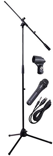 New Jersey Sound Corp Complete Dynamic Microphone & Boom Arm Stand Kit