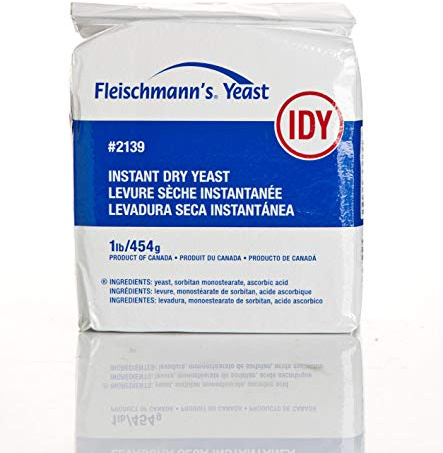 Fleischmann's Instant Dry Yeast Vacuum Pack (1 Lb) (Package may vary)