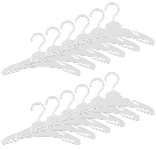 Miunana 12 Pcs Doll Hangers Set Clothes Hangers Kit for 16-18 Inch Baby Dolls, Newborn Dolls And Other 16-18 Inch Dolls