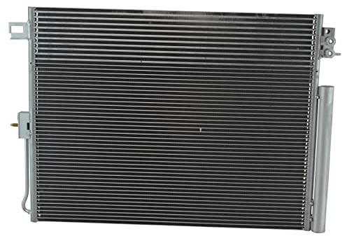 TRQ A/C Condenser and Receiver Drier Assembly Compatible with 11-22 Dodge Durango 11-21 Jeep Grand Cherokee