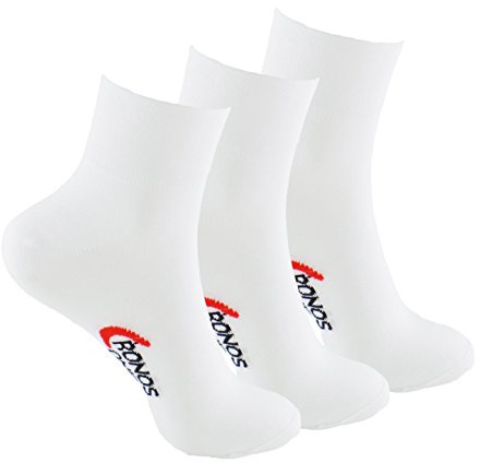 Calcetines DEPORTE (3 pares) SIN COSTURAS para hombre o mujer. Mantiene el pie seco. Ideal para tenis, pádel, running,... Puño antipresión. 80% - algodón. (Blanco, eu: 43-46 // uk: 9-11)