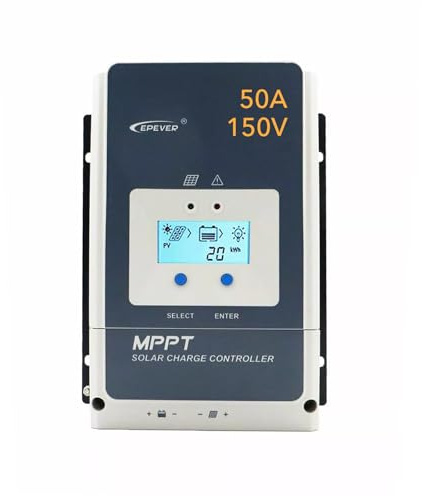 EPEVER MPPT Tracer5415AN Régulateur de charge solaire 50 A 12/24/36/48 V Auto work, PV 150 V, terre négative