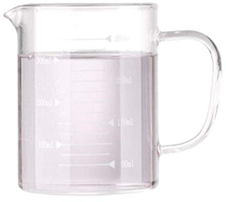 Tubayia Verre doseur en verre pour cuisine, restaurant (350 ml)