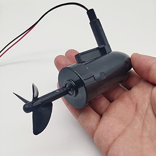 YLLLLY 2 stücke RC Angelköder Boot 8,4V Unterwasserunterwasserstrahler Motor wasserdichte Propulsor Motorteile mit 3-Klingen Propeller, Zubehör für Futterboote. (Color : 10cm Length)