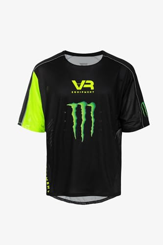 VR46 T-Shirt Performance Monster Energy,XXL,Schwarz
