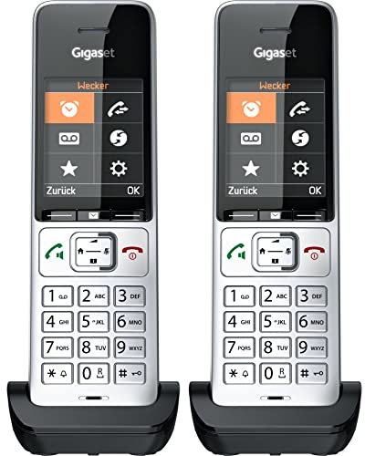 Gigaset Comfort 500HX Duo Téléphone Analog/dect Identification de l'appelant Noir, Argent