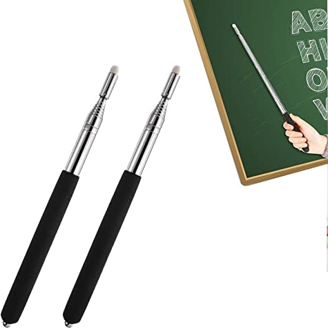 Zeigestab Ausziehbar mit Handschlauf Zeiger Presenter Teleskop Schläger Zeigestock Ausziehbar Teleskopstab für Lehrer Whiteboard Tafel Zeiger Zeigestock für Lehrerin