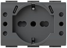 4Box - USB Einbausteckdose P503 kompatibel mit Bticino® LivingLight™ anthrazit
