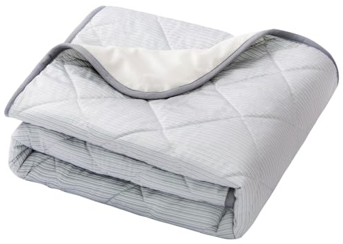 Snocyo Coperta rinfrescante per cani lavabile e impermeabile, Q-MAX>0.4, 60×47 cm, doppia faccia rinfrescante e peluche, per divano e cani di piccola taglia