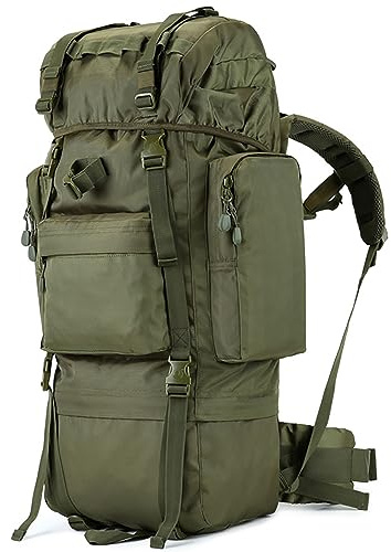 Kabxhueo Trekkingrucksack Interner Rahmen 100L Outdoor Rucksack Mit Regenschutz Groß Wanderrucksack Damen & Herren Wasserdichter Reiserucksack Rucksack für Wandern, Bergsteigen, Camping