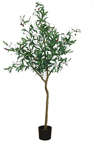 Plantas Artificiales Ramas De Olivo De Árbol Artificial Nórdico con Hojas De Olivo para El Hogar, Decoración De Boda, Plantas, Bonsái, Árbol Falso Planta Artificial (Size : 150cm)