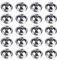 20Pcs Silver Christmas Bells, Metal Round Bells, 40mm Bright Colors Jingle Bells for Crafts Pets Christmas Wind Chimes Jewelry Ornaments Holiday Home Party Decoration