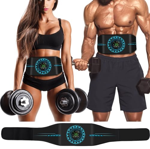 ABS Stimulator,Ab Stimulator Muscle Toner, Muscle Machine Workout Equipment, Ab Toning Belt Muscle Toner Fitness Training for Abdomen/Stomach,Ab Trainer Body Shape Home/Office Weight Loss 1 Pack